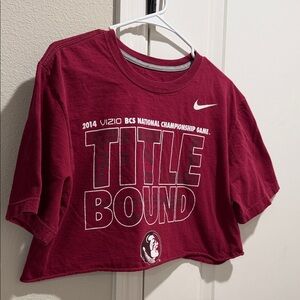 Nike Kids Maroon Title Bound Tee